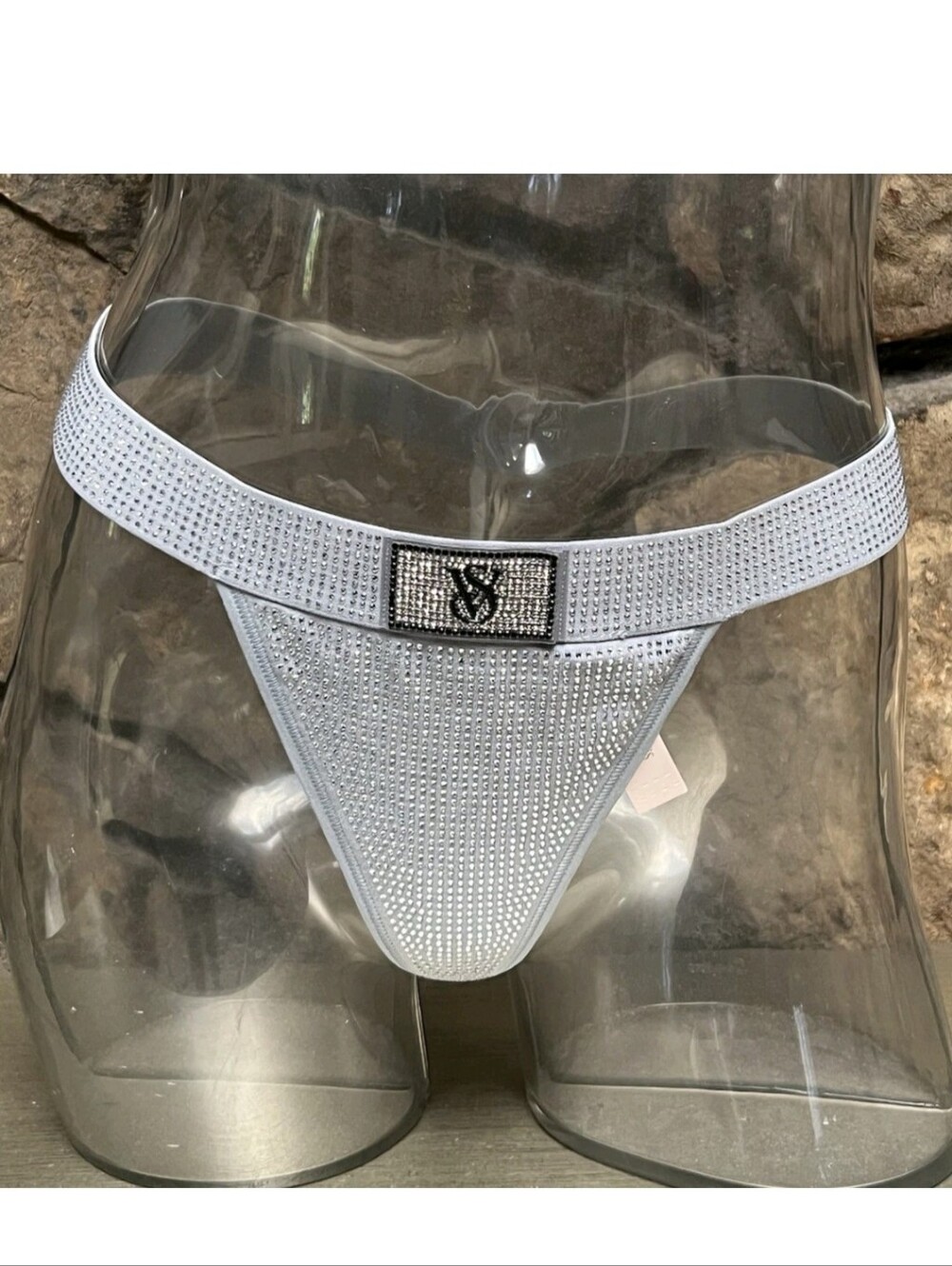 Victoria's Secret's Cotton Shine V-String Panty SMALL LIMITED EDITION GRAY